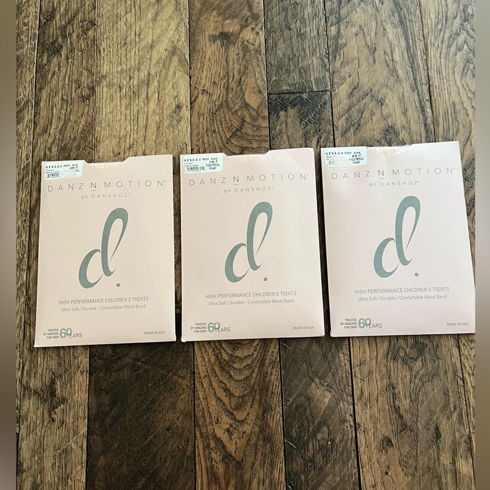 Bundle of 3 Kids Footed Tights Danz N Motion